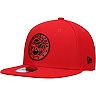 Men's New Era Red Philadelphia 76ers Logo 9FIFTY Snapback Hat