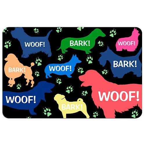 "Woof!" Dog Floor Mat