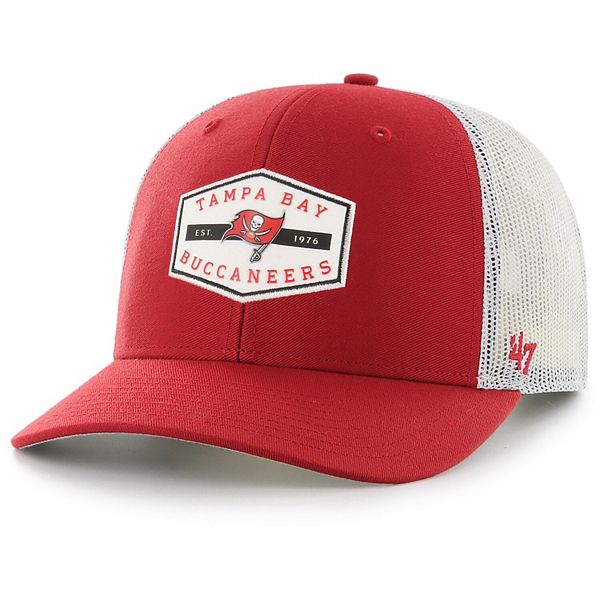 Men's '47 Red Tampa Bay Buccaneers Convoy 47 Trucker Snapback Hat
