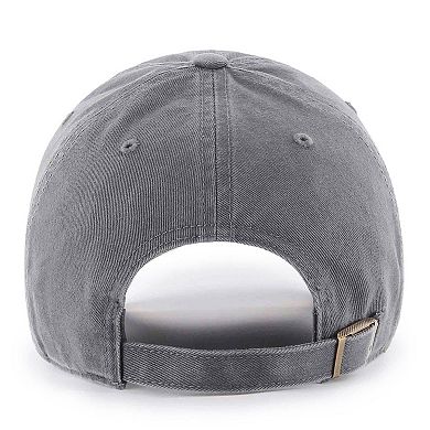 Men's '47 Charcoal Pittsburgh Penguins Clean Up Adjustable Hat