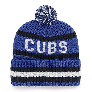 Men's '47 Royal Chicago Cubs Bering Cuffed Knit Hat with Pom