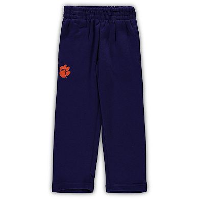 Preschool Orange/Purple Clemson Tigers Sideline Hoodie & Pants Set