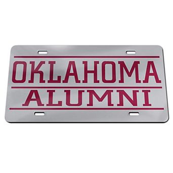 WinCraft Oklahoma Sooners Alumni Silver License Plate