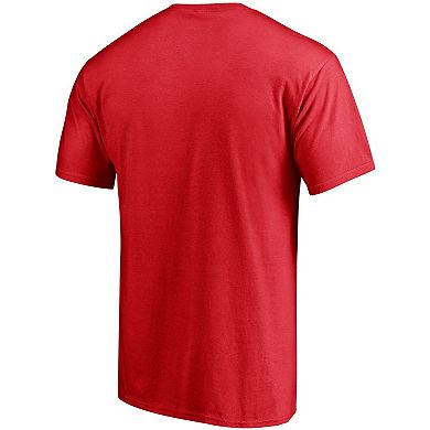 Men's Fanatics Branded Red Wisconsin Badgers Hometown T-Shirt