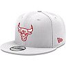 Men's New Era White Chicago Bulls Color Pop 9FIFTY Snapback Hat