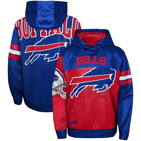 Youth Red/Royal Buffalo Bills First and Goal Pullover Hoodie