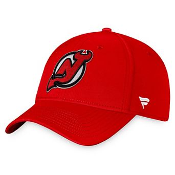 Men's Fanatics Branded Red New Jersey Devils Core Primary Logo Flex Hat