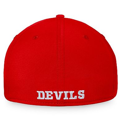 Men's Fanatics Branded Red New Jersey Devils Core Primary Logo Flex Hat