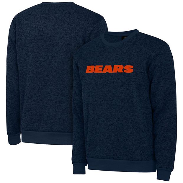 Men's FOCO Navy Chicago Bears Colorblend Pullover Sweater