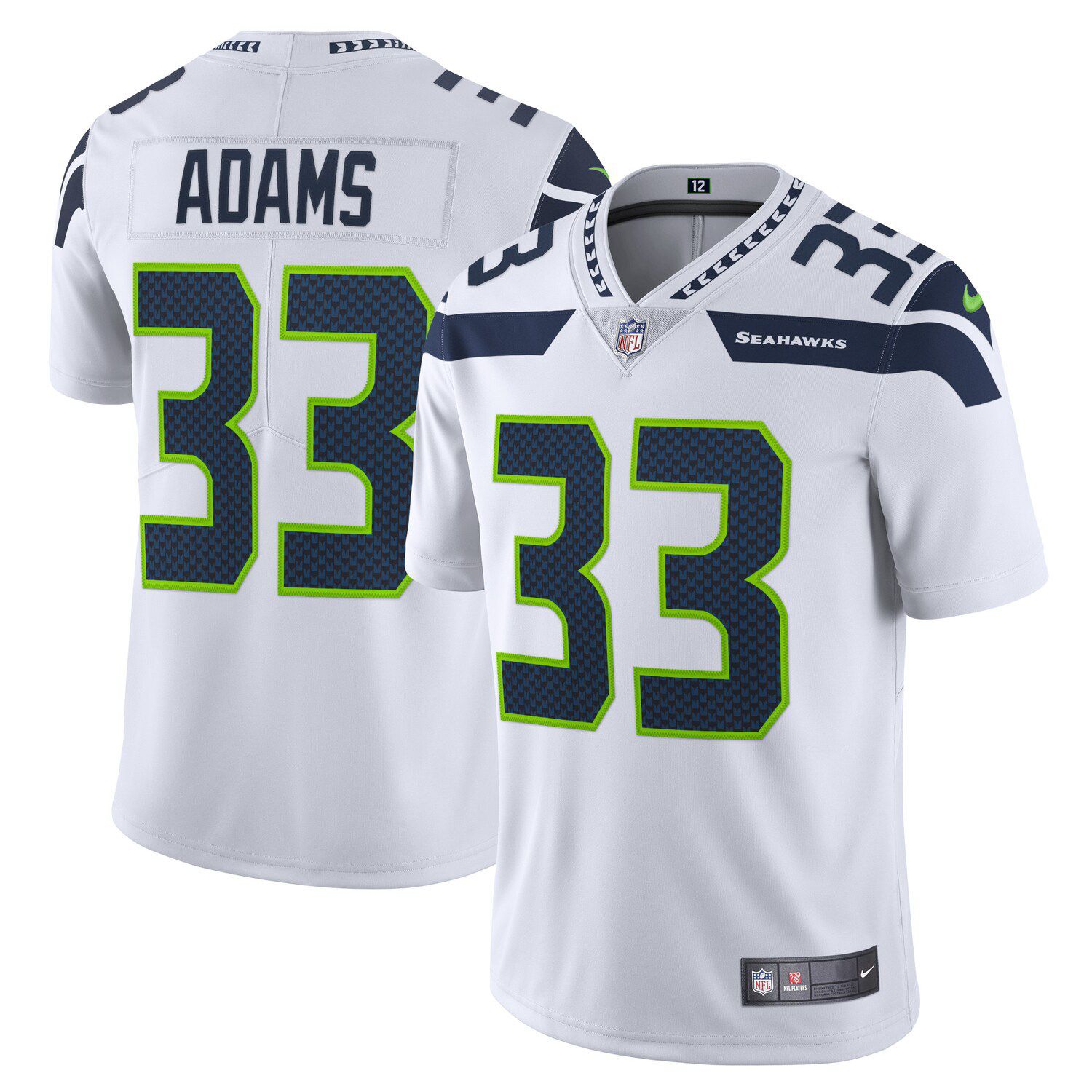 Men's Nike 12th Fan White Seattle Seahawks Vapor F.U.S.E. Limited Jersey Size: Extra Large