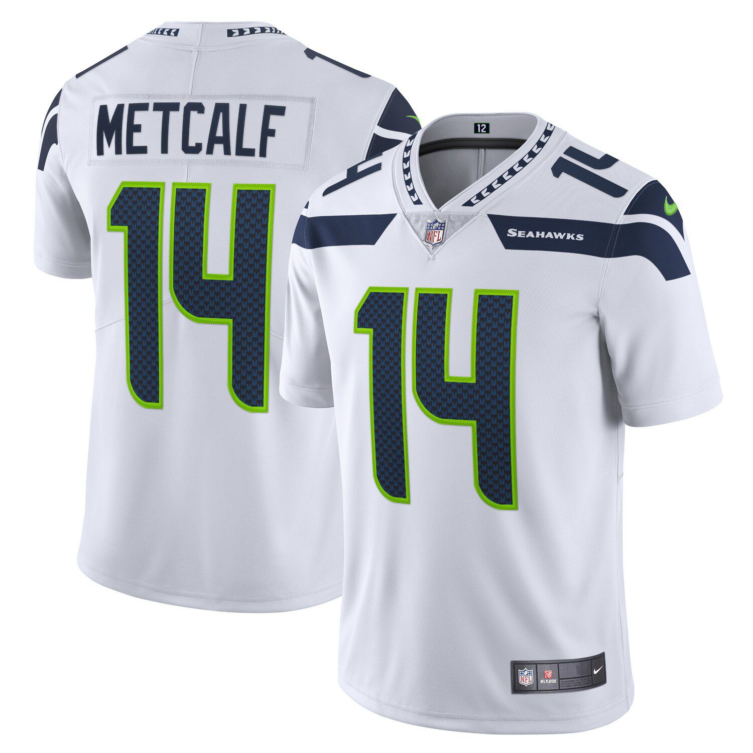 Women's Nike Dk Metcalf Gray Seattle Seahawks Atmosphere Fashion Game Jersey Size: Small