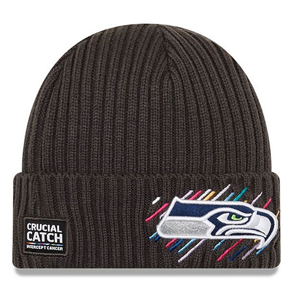 New Era Mens Seattle Seahawks Cap Hat Crucial Catch Cancer NFL Football  100th