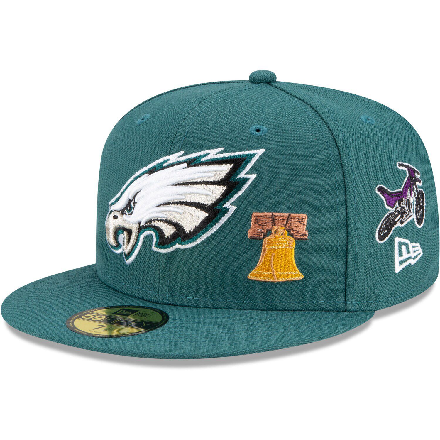 New Era Philadelphia Eagles Black Super Bowl LII Champions Trophy Collection Locker Room 9FORTY Adjustable Hat