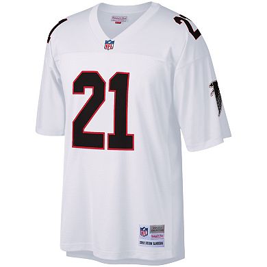 Men's Mitchell & Ness Deion Sanders White Atlanta Falcons Legacy Replica Jersey