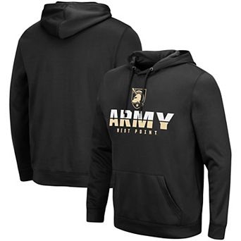 Men's Colosseum Black Army Black Knights Lantern Pullover Hoodie