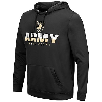 Men's Colosseum Black Army Black Knights Lantern Pullover Hoodie