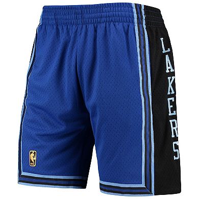 Men's Mitchell & Ness Royal Los Angeles Lakers Hardwood Classics Reload Swingman Shorts
