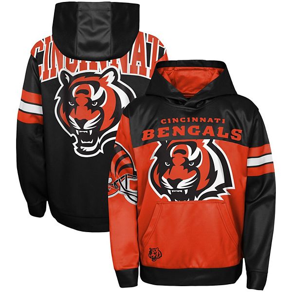 Cincinnati Bengals Black/Orange Extra Point Pullover Hoodie