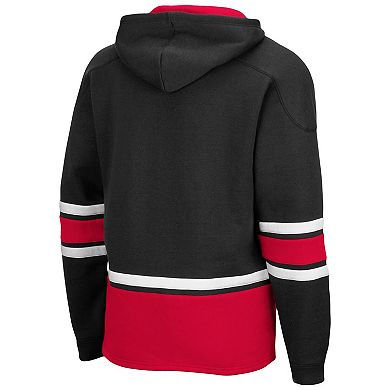 Men's Colosseum Black Miami University RedHawks Lace Up 3.0 Pullover Hoodie