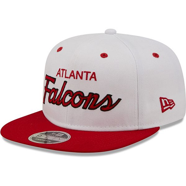 Men's New Era White/Red Atlanta Falcons Sparky Original 9FIFTY