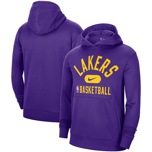 Nike Men's Los Angeles Lakers Spotlight Hoodie, XXL, Purple