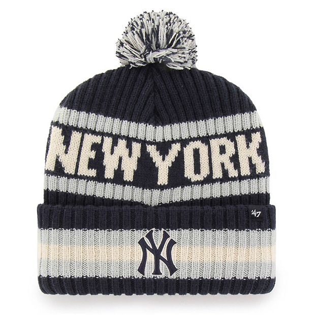 Women's '47 Navy New York Yankees Knit Cuffed Hat with Pom