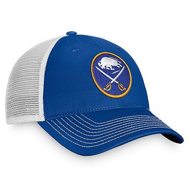 Men's Fanatics Branded Royal Buffalo Sabres Core Primary Logo Trucker Snapback Hat