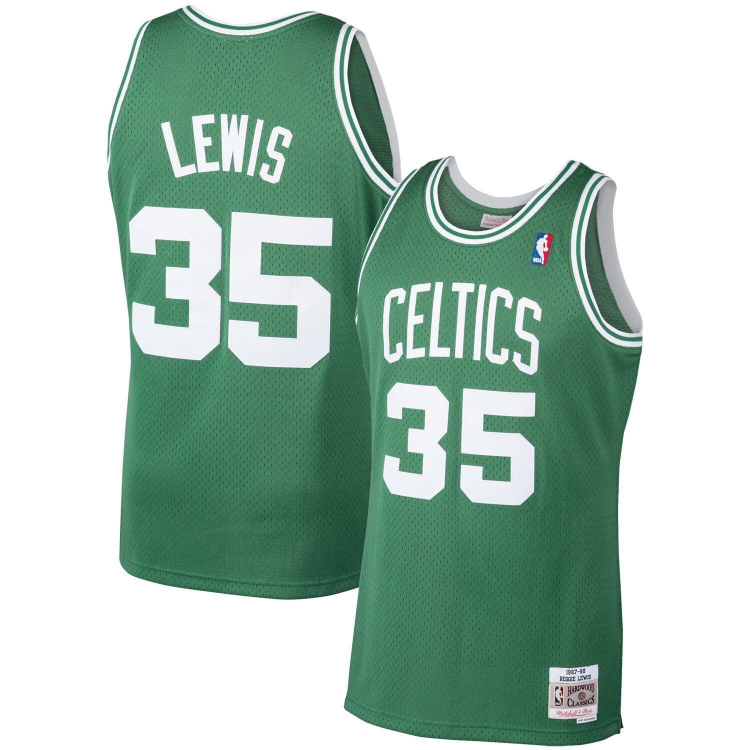 Image for Unbranded Men's Mitchell & Ness Reggie Lewis Kelly Green Boston Celtics 1987-88 Hardwood Classics Swingman Player Jersey at Kohl's.