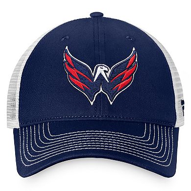 Men's Fanatics Branded Navy Washington Capitals Core Primary Logo Trucker Snapback Hat