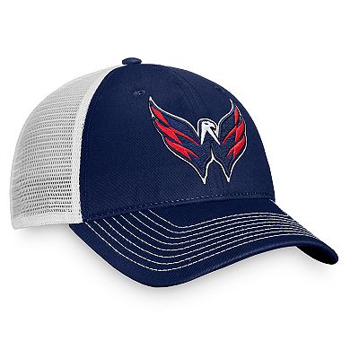Men's Fanatics Branded Navy Washington Capitals Core Primary Logo Trucker Snapback Hat