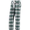 Women's Concepts Sport Midnight Green/Black Philadelphia Eagles Accolade Flannel Pants
