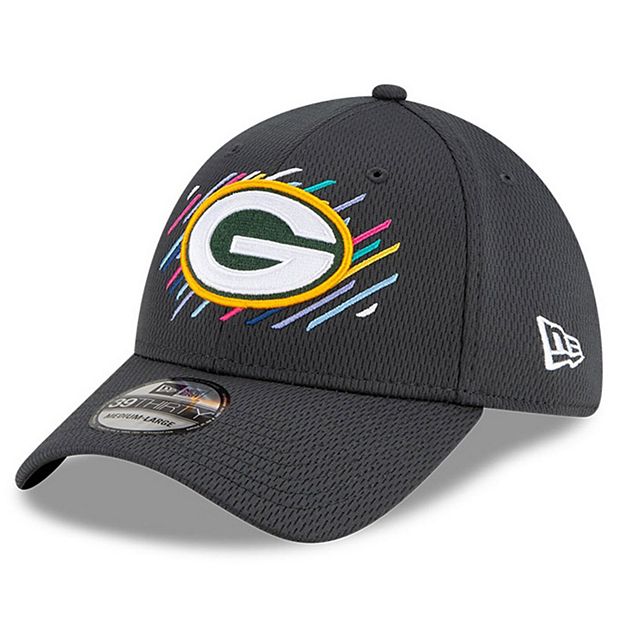 Men's New Era Charcoal Green Bay Packers 2021 NFL Crucial Catch 39THIRTY  Flex Hat