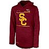 Youth Nike Cardinal USC Trojans 2021 Sideline Velocity Performance Long Sleeve Hoodie T-Shirt