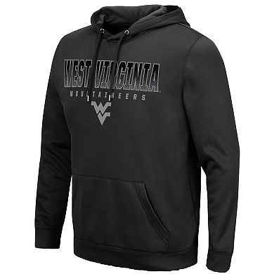 Men's Colosseum Black West Virginia Mountaineers Blackout 3.0 Pullover Hoodie