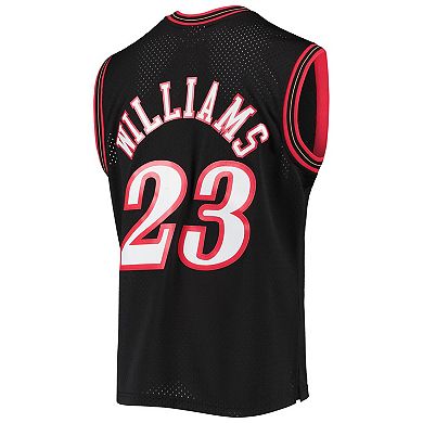 Men's Mitchell & Ness Lou Williams Black Philadelphia 76ers 2005/06 Hardwood Classics Swingman Jersey