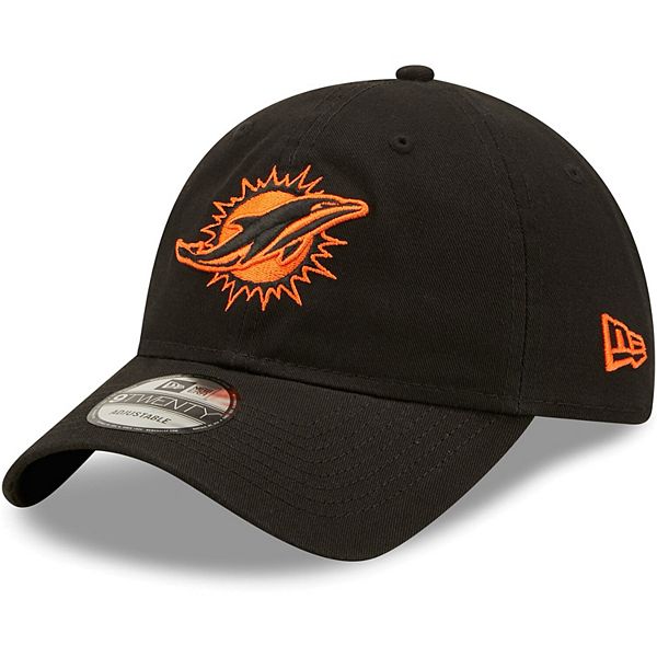 Youth New Era Black Miami Dolphins Core Classic 2.0 9TWENTY Adjustable Hat