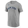 Men's Nike Babe Ruth Heathered Gray New York Yankees 2021 Field of Dreams Name & Number T-Shirt