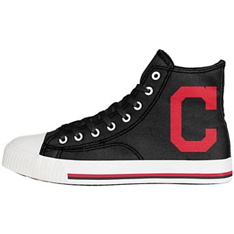 Men's FOCO Cleveland Indians Big Logo High Top Canvas Shoes