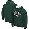 Men's Colosseum Green Ohio Bobcats Arch and Logo Pullover Hoodie