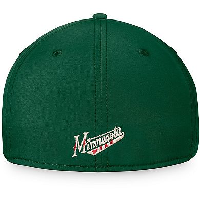 Men's Fanatics Branded Black Minnesota Wild Team Core Primary Logo Flex Hat