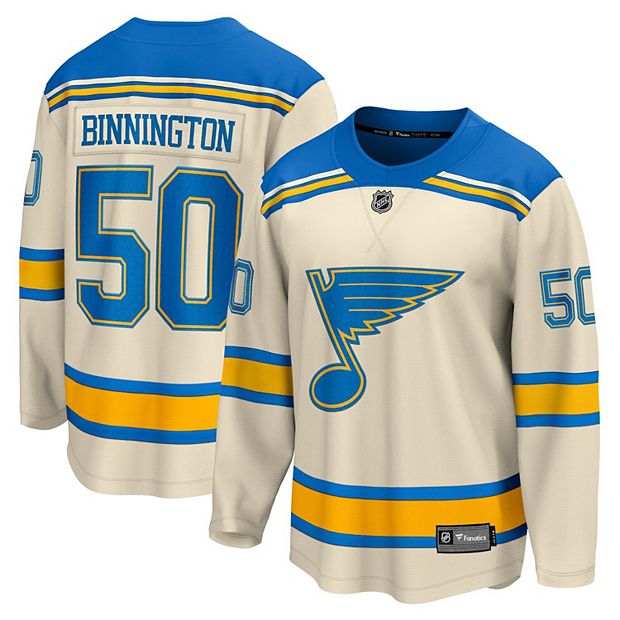 Jordan Binnington St Louis Blues Adidas Primegreen Authentic NHL