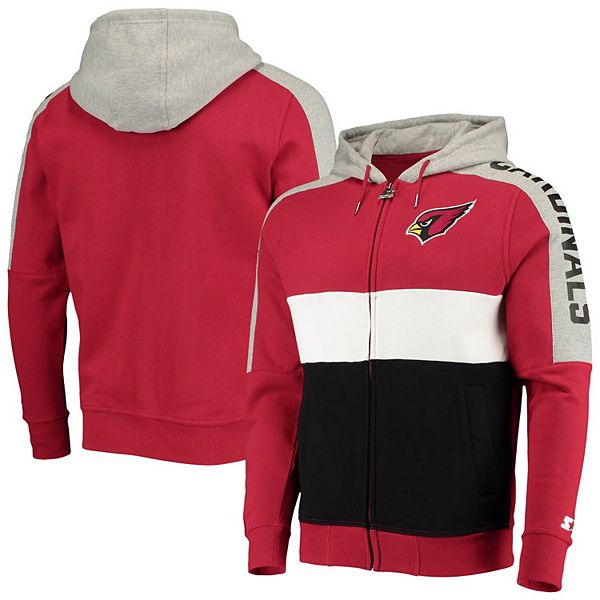 Men's Starter Cardinal/Black Arizona Cardinals Playoffs Color Block