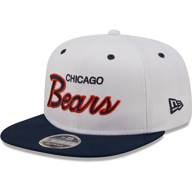 Chicago Bears キャップ 白と紺 スナップバック Men's New Era White/Navy Chicago Bears Sparky Original
