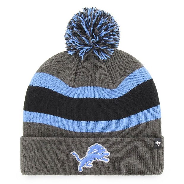 47 Brand Toddler Unisex Blue and Silver Detroit Lions Bam Bam Cuffed Knit  Hat with Pom and Mittens Set - Macy's