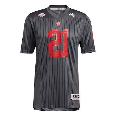 Men's adidas #21 Gray NC State Wolfpack Strategy Premier Jersey
