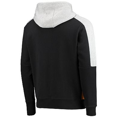 Men's Starter Black/Gold Boston Bruins Playoffs Color Block Full-Zip Hoodie
