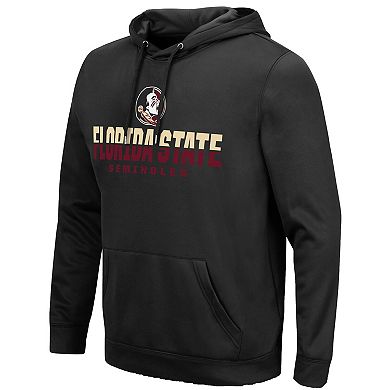 Men's Colosseum Black Florida State Seminoles Lantern Pullover Hoodie