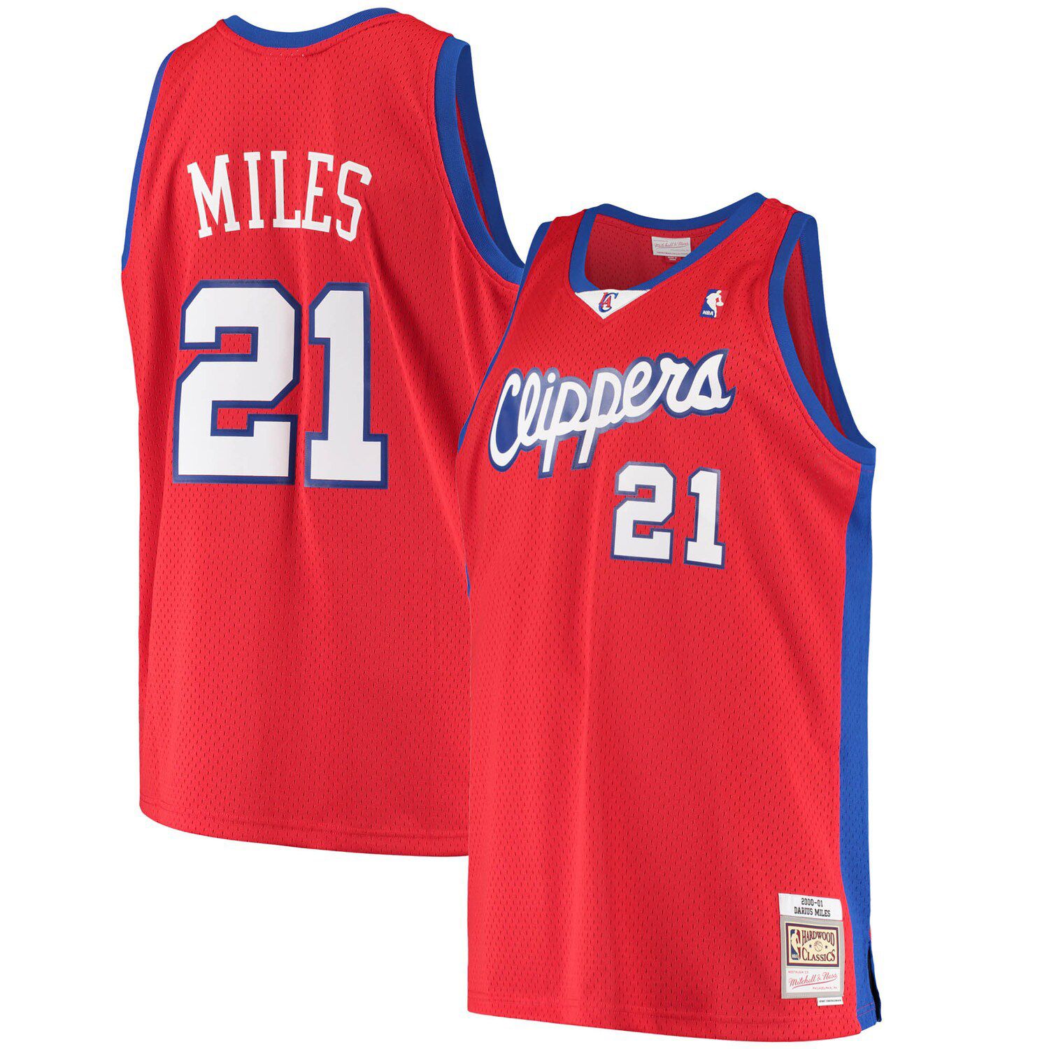 Men's Mitchell & Ness Lamar Odom Royal LA Clippers 2002-03 Hardwood  Classics Swingman Jersey