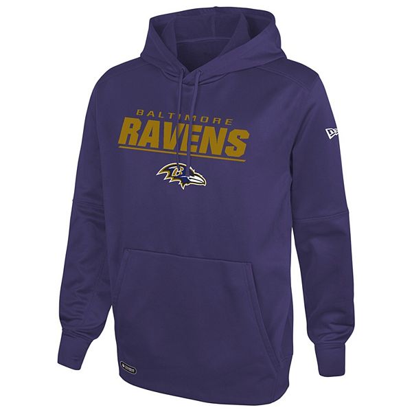 Men's New Era Purple Baltimore Ravens Combine Authentic Stated Logo  Pullover Hoodie