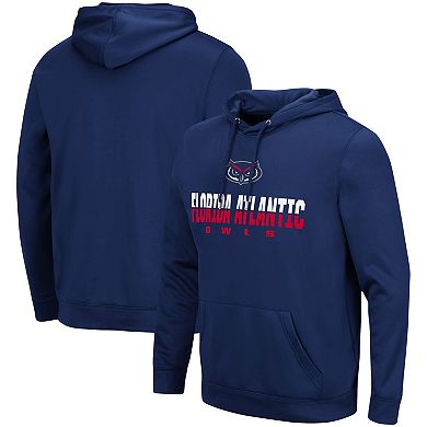 Men's Colosseum Navy FAU Owls Lantern Pullover Hoodie